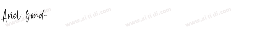 Ariel bond字体转换